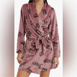 Juicy Couture Mauve Crown Cozy Robe